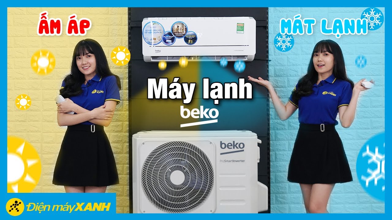 Máy lạnh 2 chiều Beko Inverter 1.0 HP RSVH09VS