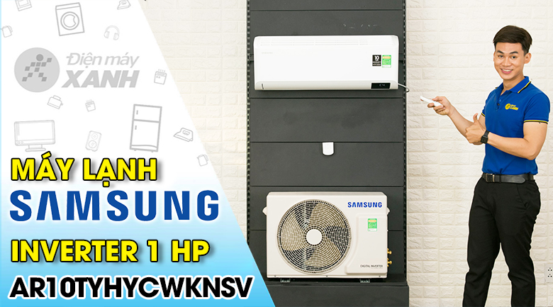 Máy lạnh Samsung Inverter 1 HP AR10TYHYCWKNSV