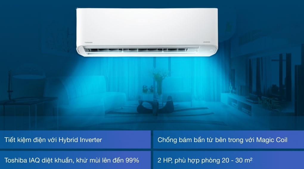 Máy lạnh Toshiba Inverter 2 HP RAS-H18C3KCVG-V