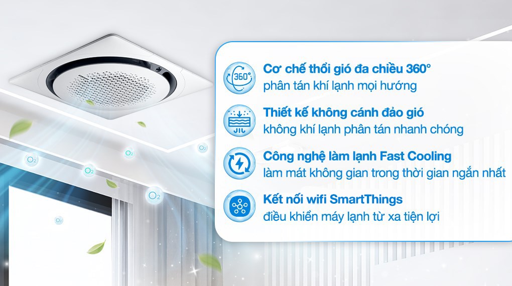 Máy lạnh âm trần 360 độ Samsung Inverter 3.5 HP AC100TN4PKC/EA