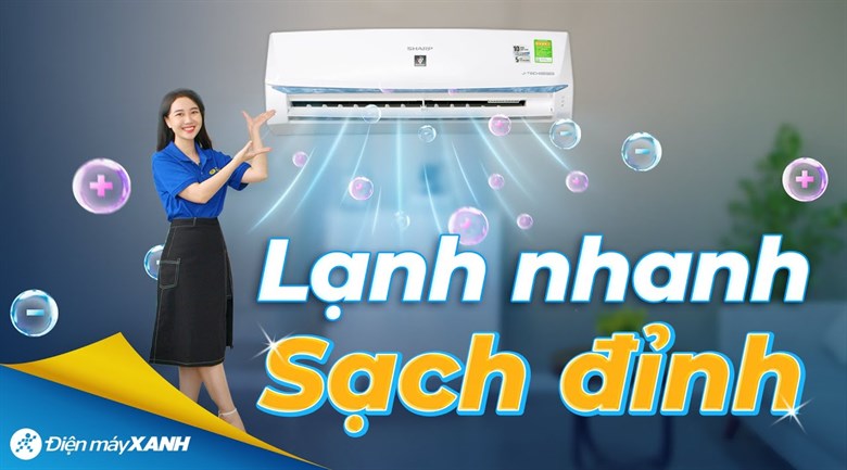 Máy lạnh Sharp Inverter 1 HP AH-XP10BSW