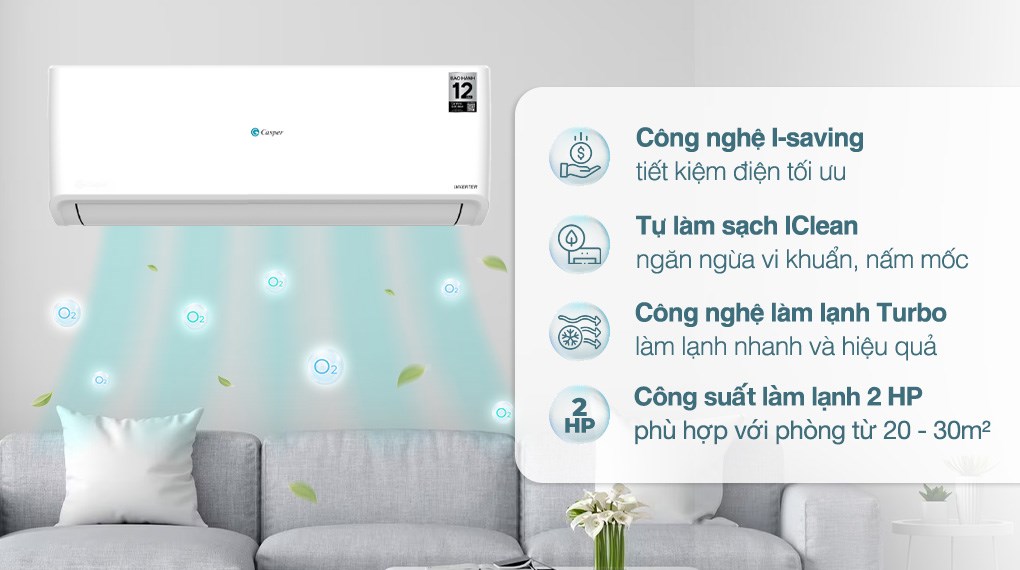 Máy lạnh Casper Inverter 2 HP GC-18IS33