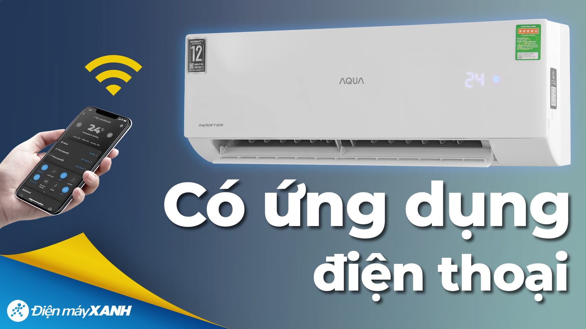 Máy lạnh AQUA Inverter 1 HP AQA-RUV10XAW2