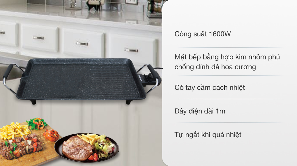 Bếp nướng điện Sunhouse SHD4600 1600W