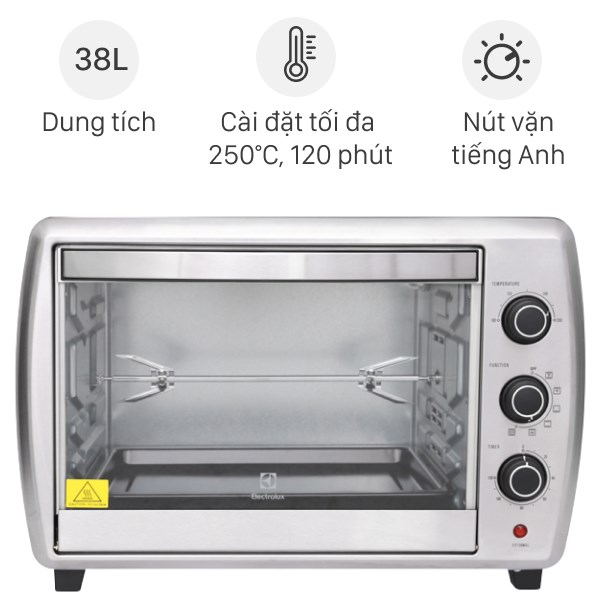 Lò nướng Electrolux EOT38MXC 38 lít