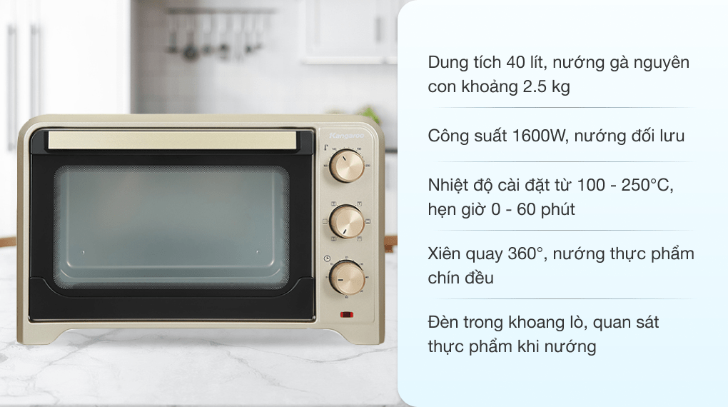 Lò nướng Kangaroo KG4001 40 lít