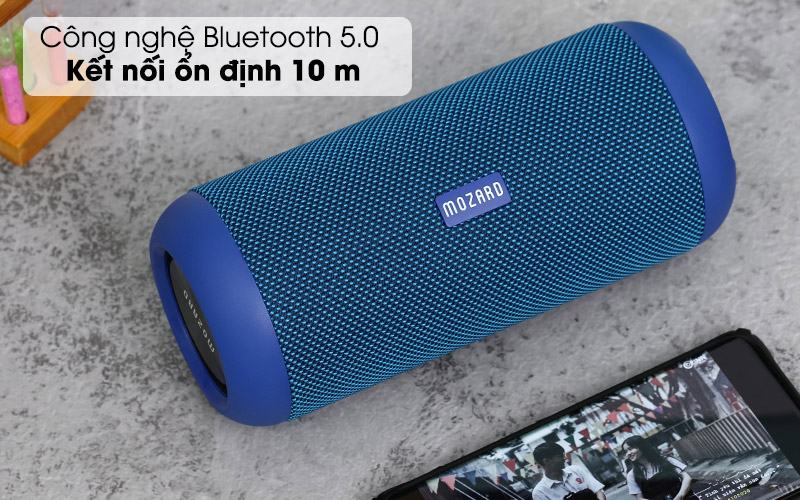 Loa Bluetooth Mozard E8 hỗ trợ kết nối, điều khiển từ xa tiện lợi