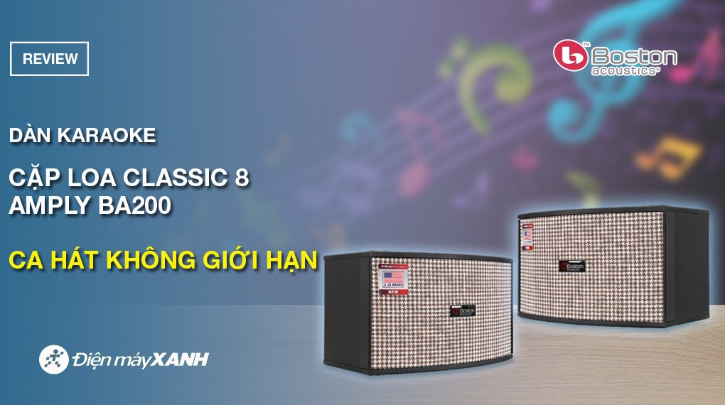 Cặp loa karaoke Boston Acoustic Classic 8 200W