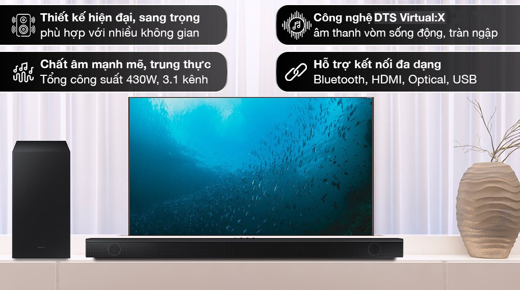 Bộ loa thanh Samsung HW-B650 430W