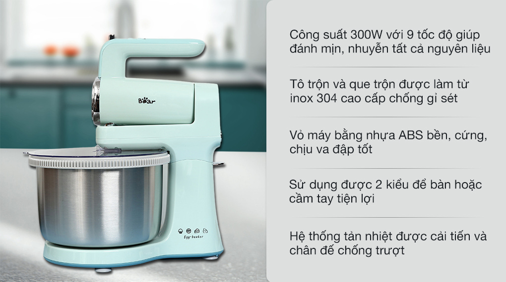 Máy nhồi bột đánh trứng Bear DDQ-B03V1