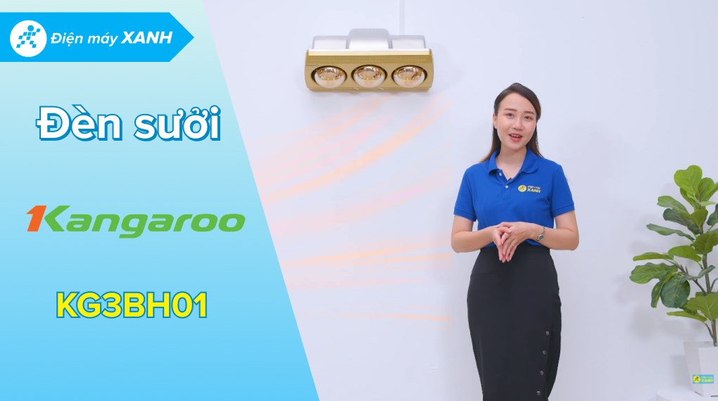 Đèn sưởi nhà tắm Kangaroo KG3BH01 825W