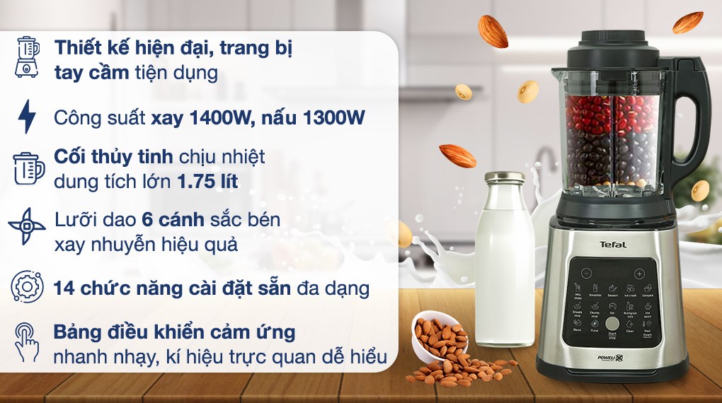 Máy làm sữa hạt đa năng Tefal BL83SD66