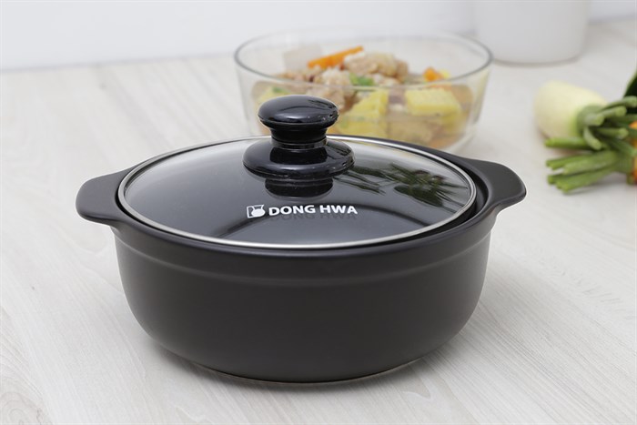 Nồi đất nắp kính 19 cm Dong hwa Tucbeghi G703