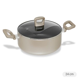 Nồi nhôm chống dính nắp kính 24 cm Tefal H9104614