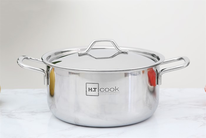 Nồi inox nắp inox 20 cm HT Cook N20-1DHT