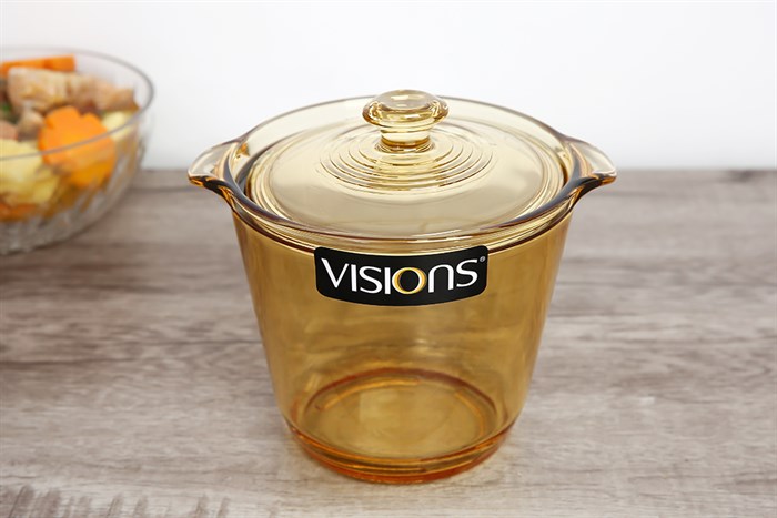 Nồi thủy tinh nắp thủy tinh 15 cm Visions VSF-12STW/CL1 1.2 lít