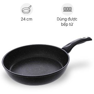 Chảo nhôm chống dính đáy từ 24 cm Delites CDE