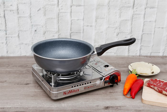 Chảo nhôm sâu chống dính đáy từ 24 cm HappyCook MWP-24IH