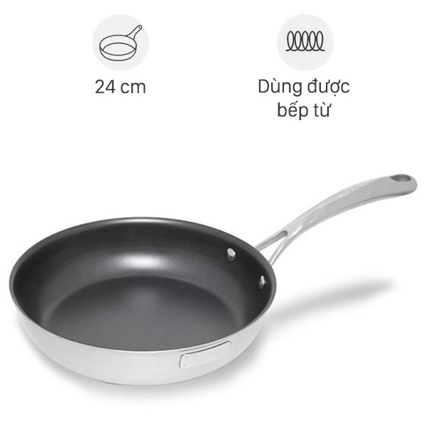 Chảo inox chống dính đáy từ 24 cm Elmich Tri-Max 2353738