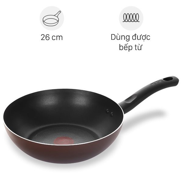 Chảo nhôm sâu chống dính đáy từ 26 cm Tefal G1437705