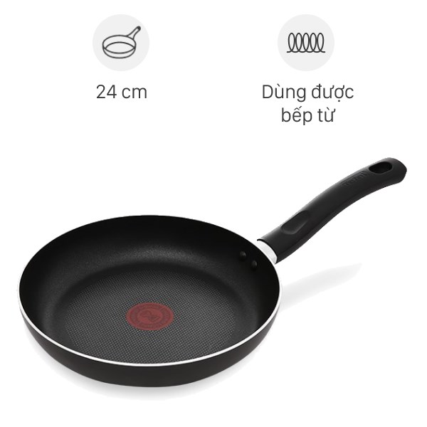 Chảo nhôm chống dính đáy từ 24 cm Tefal Only Cook G1640495