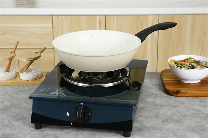 Chảo nhôm chống dính vân đá đáy từ 26 cm Green Cook GCP226-26IH