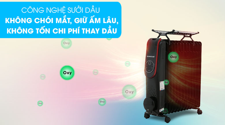 Máy sưởi dầu Sunhouse SHD7085 2500 W