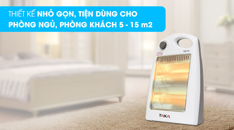 Quạt sưởi halogen Taka TKE12H 800 W