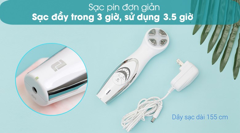 Máy massage mặt phục hồi da Lifetrons EP-100 có động cơ chạy bằng pin hiện đại và tiện lợi