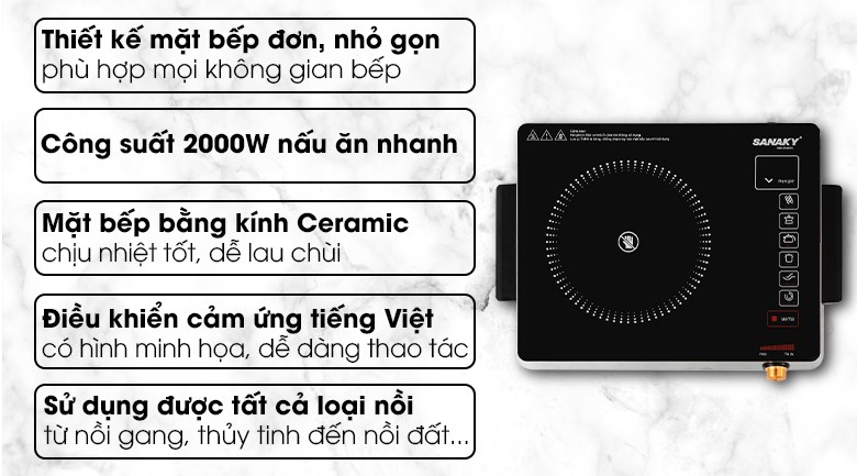 Bếp hồng ngoại Sanaky SNK 2525HGN