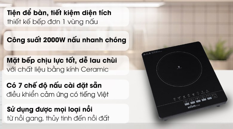 Bếp hồng ngoại Kiwa KE-1151AB