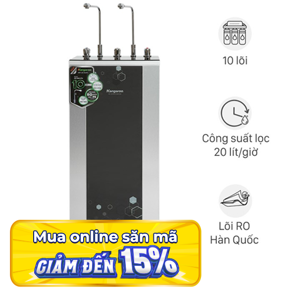 Máy lọc nước RO nóng nguội lạnh Hydrogen Kangaroo KG10A4VTU 10 lõi