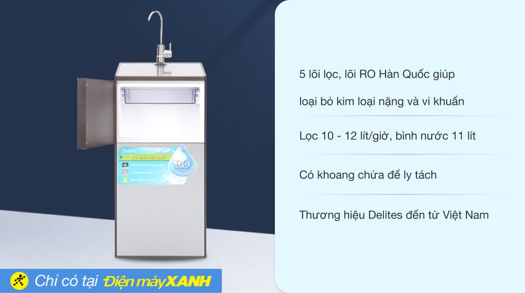 Máy lọc nước R.O Delites DES0520RO 5 lõi