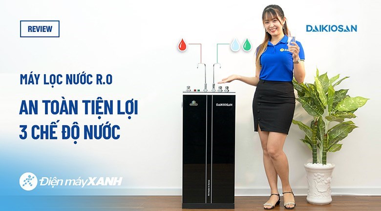 Máy lọc nước RO nóng nguội lạnh Daikiosan DXW-32709H 9 lõi