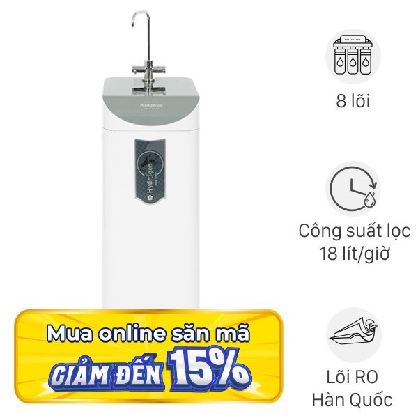 Máy lọc nước RO Hydrogen Kangaroo KG100HD2 8 lõi