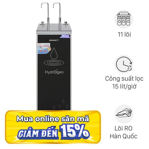 Máy lọc nước RO nóng nguội Sanaky VH-5020VD 11 lõi