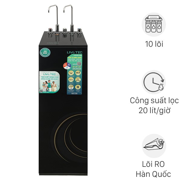 Máy lọc nước RO nóng nguội lạnh Livotec 638 10 lõi