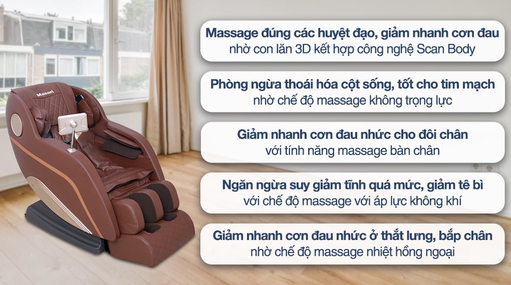 Ghế Massage Fuji Luxury PT607 có nhiều lợi ích cho người dùng