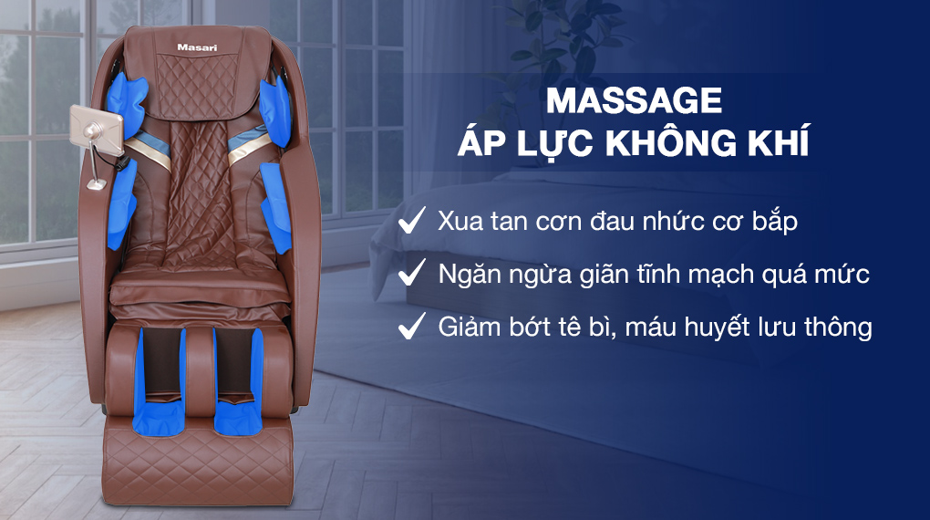 Hệ thống 20 túi khí trên ghế massage Fuji Luxury PT607 ôm trọn toàn thân, mang đến sự dễ chịu