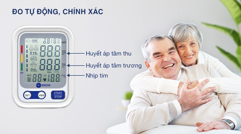 Bạn dễ dàng theo dõi tình trạng sức khỏe của bản thân bằng các chỉ số về huyết áp và nhịp tim được hiển thị rõ ràng trên màn hình