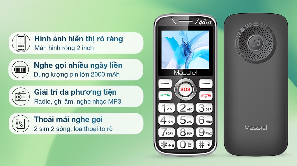 Điện thoại Masstel FAMI 60