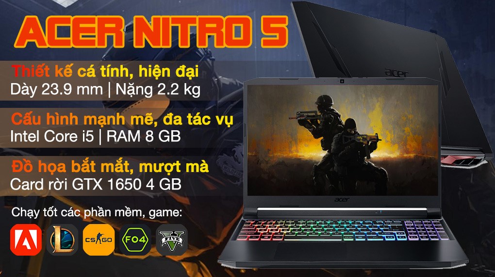 Acer Gaming Nitro 5 AN515 57 5669 i5 11400H (NH.QEHSV.001)
