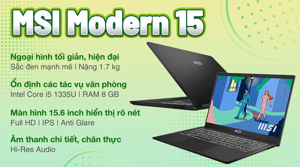 MSI Modern 15 B13M i5 1335U (438VN)