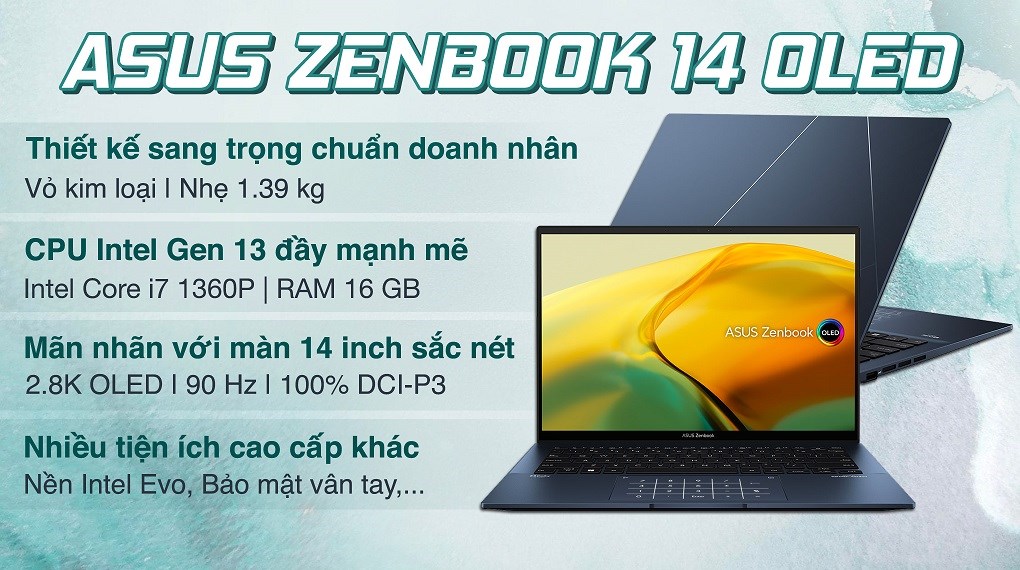 Asus Zenbook 14 OLED UX3402VA i7 1360P (KM068W)