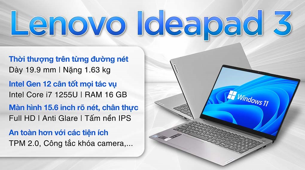 Lenovo Ideapad 3 15IAU7 i7 1255U (82RK00X0VN)