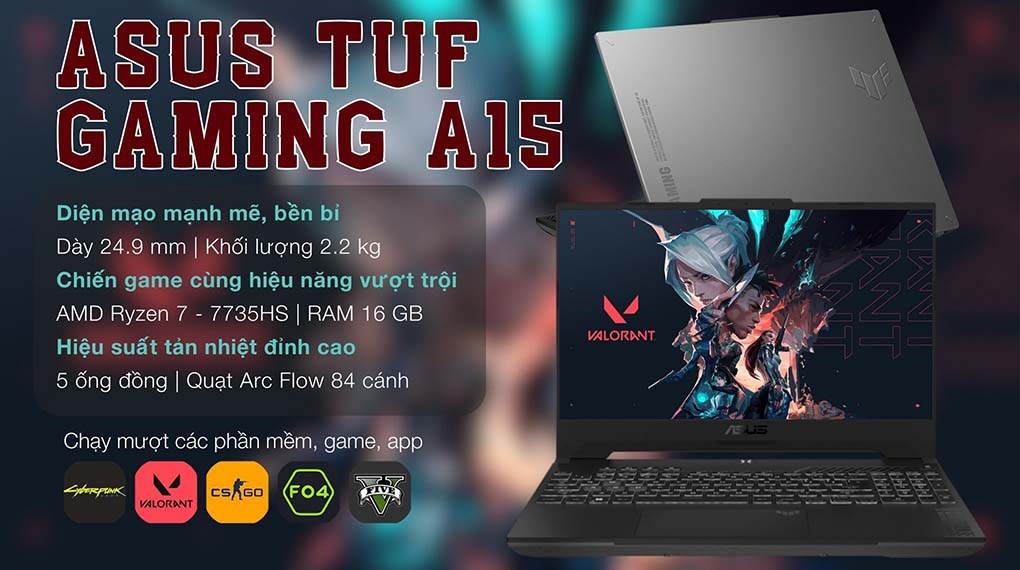 Asus TUF Gaming A15 FA507NV R7 7735HS (LP031W)