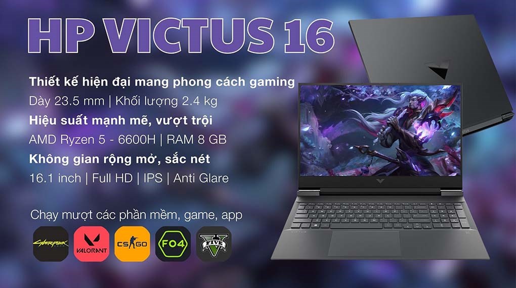 HP Gaming VICTUS 16 e1106AX R5 6600H (7C0T1PA)