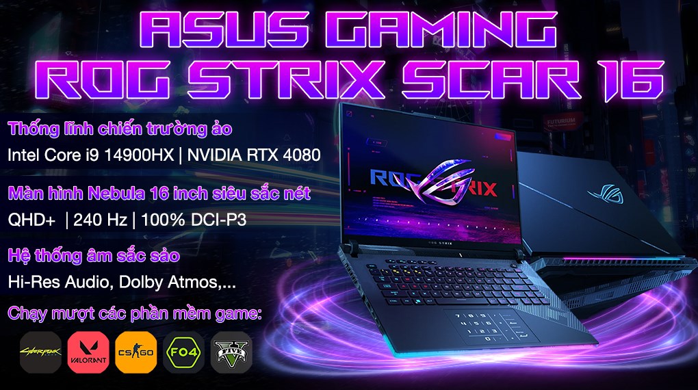 Asus Gaming ROG Strix SCAR 16 G634JZR i9 14900HX (NM009W)