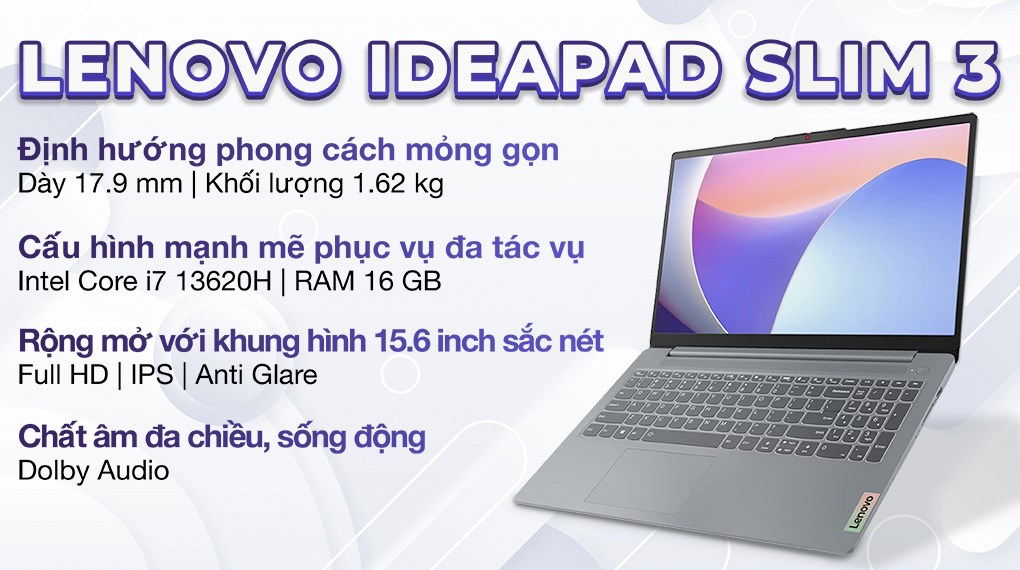 Lenovo Ideapad Slim 3 15IRH8 i7 13620H (83EM003FVN)