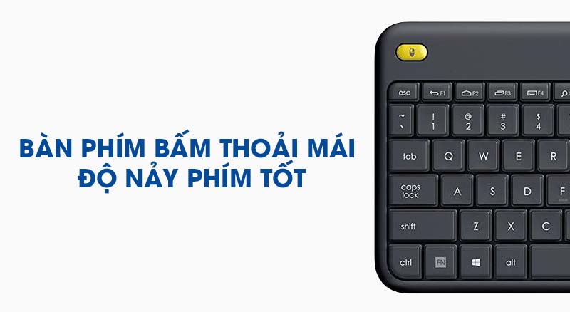 Bàn phím không dây Logitech K400 Plus